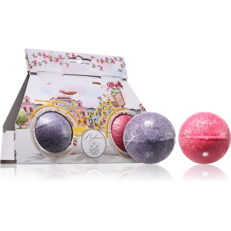 Bohemia Gifts & Cosmetics Bath Bombs Bicycle пенлива топка за вана аромати Lavender + Rosehip & Rose 2x110 гр - Грижа за тяло - Сравни цени от 1 магазин с безплатна доставка