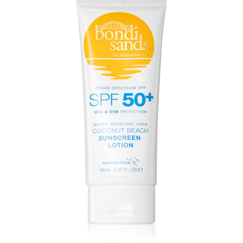Bondi Sands Bondi Sands SPF 50+ Coconut Beach слънцезащитен крем за тяло SPF 50+ с аромат Coconut - Унисекс парфюм 150мл - Сравни цени от 1 магазин с безплатна доставка