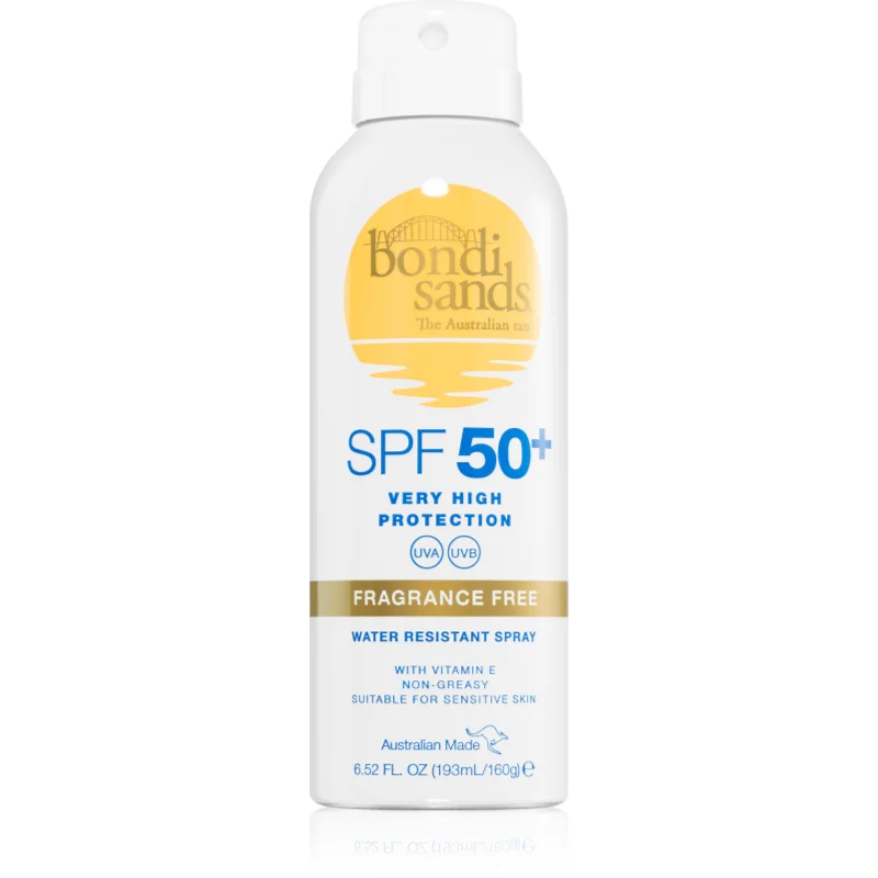 Bondi Sands SPF 50+ Fragrance Free слънцезащитен спрей SPF 50+