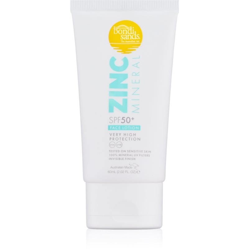 Bondi Sands SPF 50+ Zinc Mineral Face Lotion слънцезащитен минерален лосион за лице SPF 50+ - Грижа за лице - Сравни цени от 1 магазин с безплатна доставка