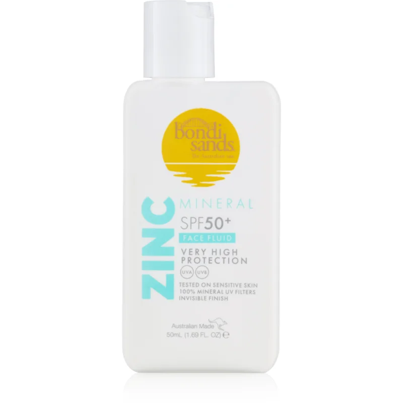 Bondi Sands SPF 50+ Zinc Mineral Face Fluid минерален защитен флуид за лице SPF 50+ - Грижа за лице - Сравни цени от 1 магазин с безплатна доставка