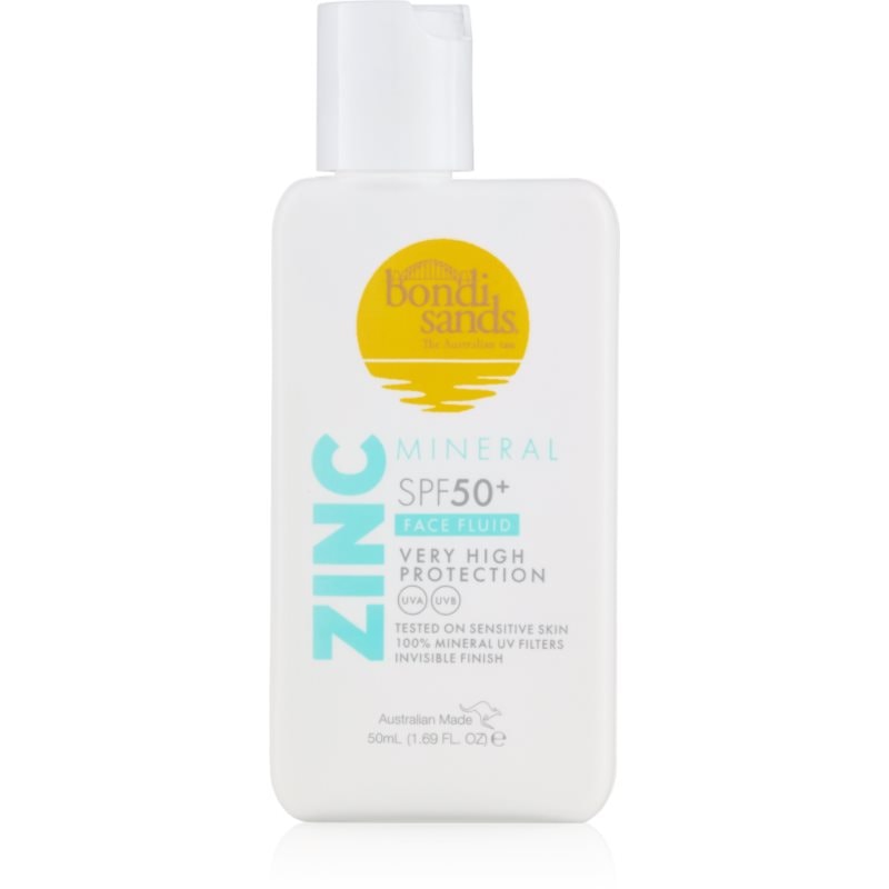 Bondi Sands SPF 50+ Zinc Mineral Face Fluid минерален защитен флуид за лице SPF 50+ - Грижа за лице - Сравни цени от 1 магазин с безплатна доставка