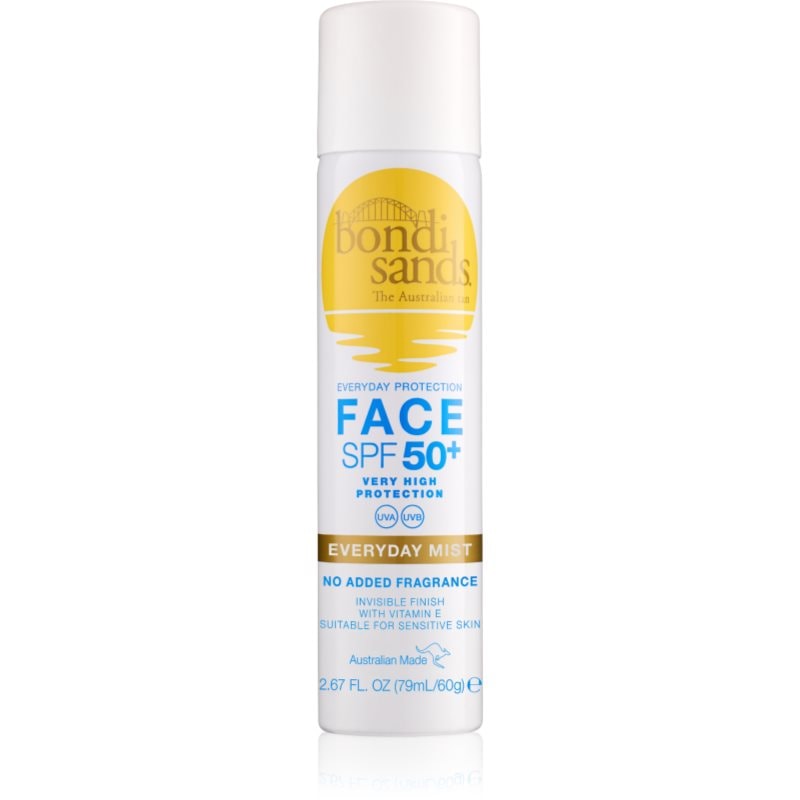 Bondi Sands Bondi Sands SPF 50+ Everyday Face Mist защитна мъгла за лице SPF 50+ 60 гр. - Унисекс парфюм 60мл - Сравни цени от 1 магазин с безплатна доставка