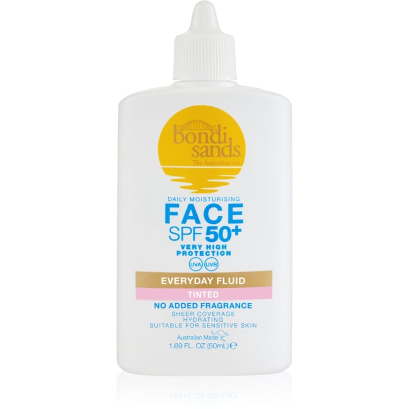 Bondi Sands SPF 50+ Everyday Face Fluid лек тониращ флуид за лице SPF 50+ - Грижа за лице - Сравни цени от 1 магазин с безплатна доставка