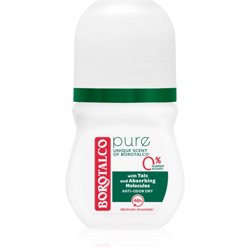 Borotalco Pure Original дезодорант рол-он без съдържание на алуминиеви соли