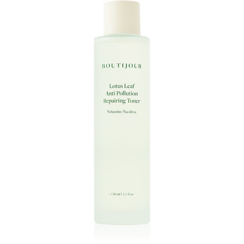 BOUTIJOUR Lotus Leaf Anti-Pollution Repairing Toner есенциален успокояващ тоник за чувствителна кожа на лицето