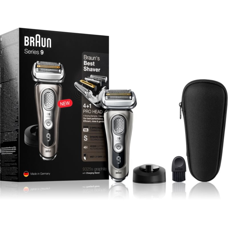 Braun Series 9 9325s Graphite with Charging Stand машинка за бръснене 9325s graphite - Електроуред - Сравни цени от 1 магазин с безплатна доставка