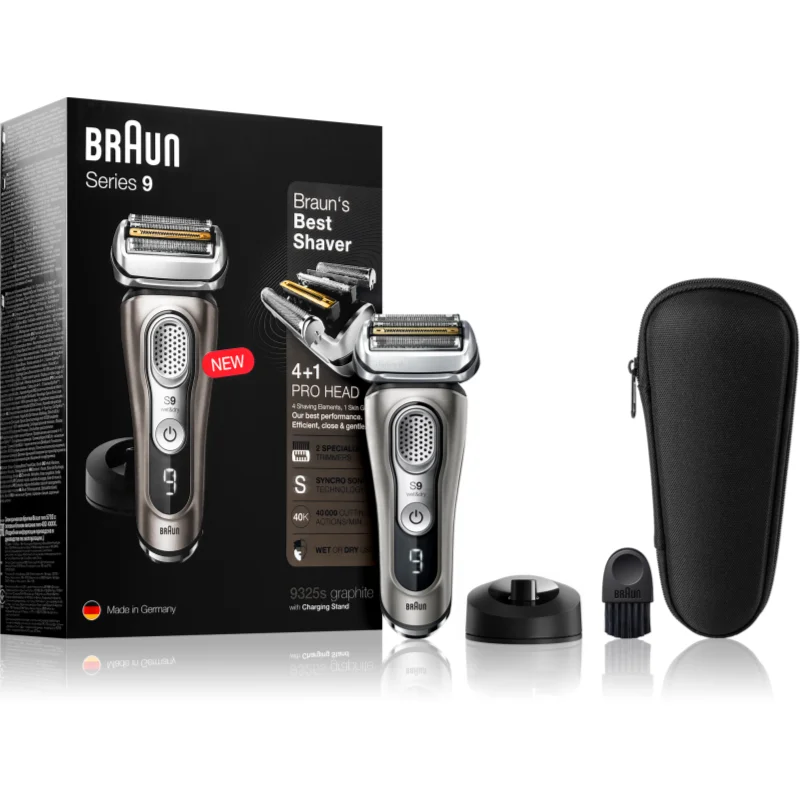 Braun Series 9 9325s Graphite with Charging Stand машинка за бръснене 9325s graphite - Електроуред - Сравни цени от 1 магазин с безплатна доставка