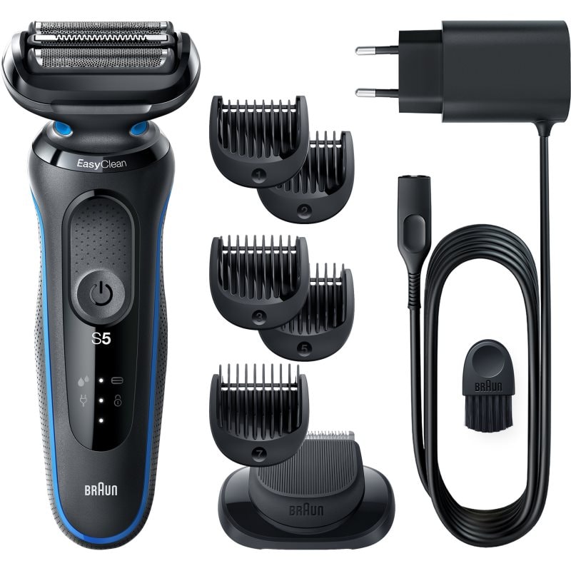 Braun Series 5 51-B1500s електрическа самобръсначка + резервни глави Blue бр - Електроуред - Сравни цени от 1 магазин с безплатна доставка