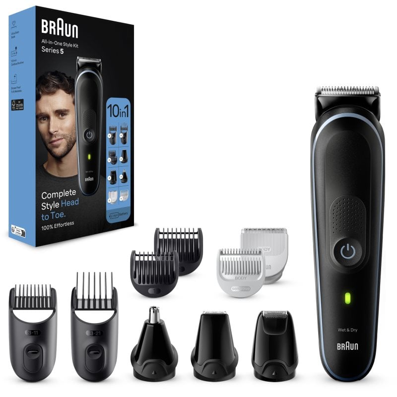 Braun All-In-One Series 5 MGK5445 комплект за грижа за косата, брадата и тялото 10 в 1