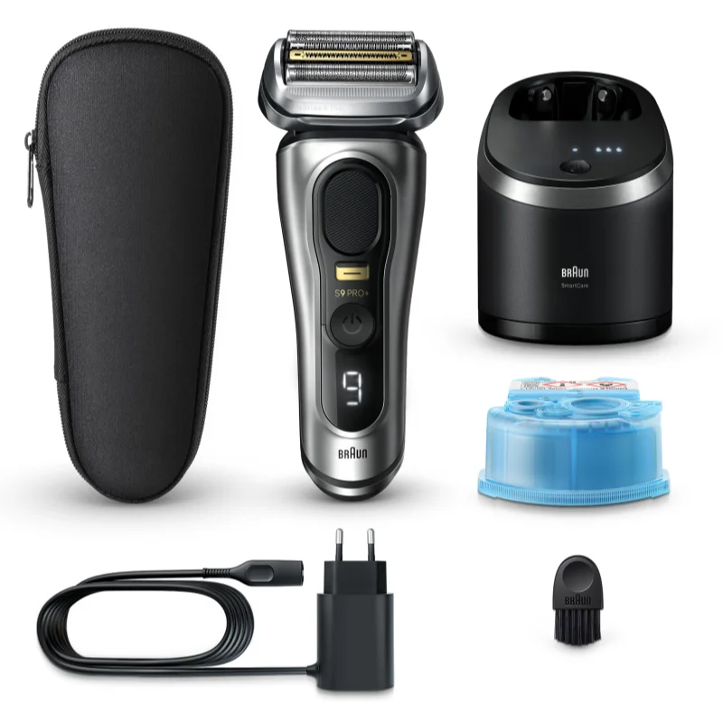 Braun Series 9 PRO+ 9567cc електрическа самобръсначка с почистваща и зарядна станция Silver - Електроуред - Сравни цени от 1 магазин с безплатна доставка