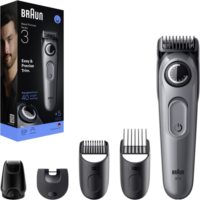 Braun Series 3 BT3560 машинка за подстригване на брада с 5 стилизиращи уреда - Електроуред - Сравни цени от 1 магазин с безплатна доставка