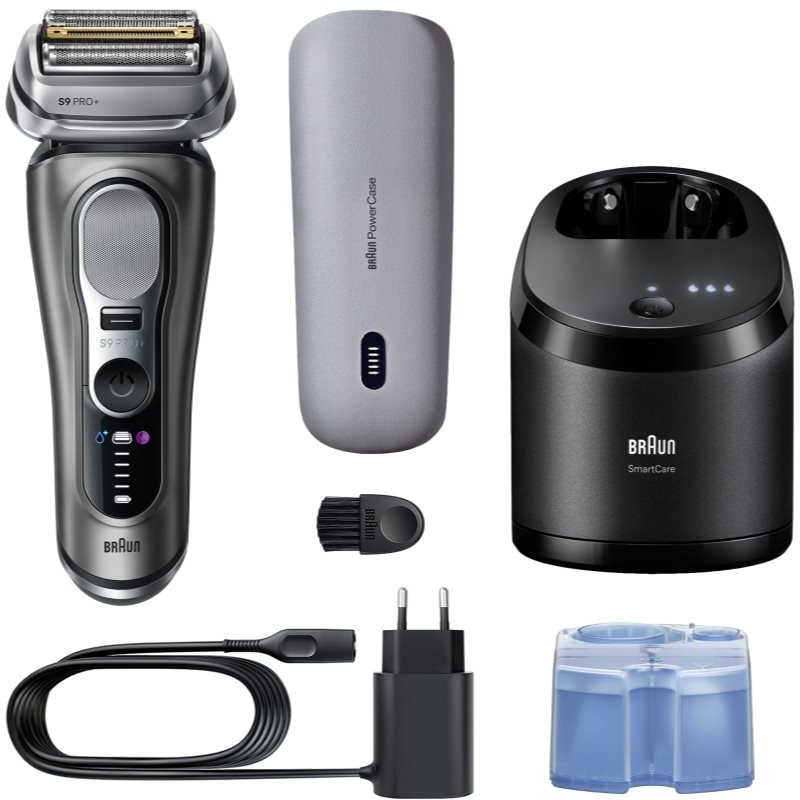Braun Series 9 PRO+ 9675cc електрическа самобръсначка с почистваща и зарядна станция Black - Електроуред - Сравни цени от 1 магазин с безплатна доставка