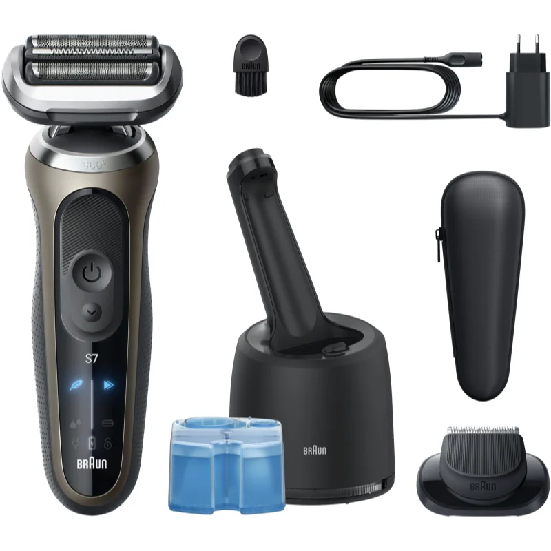 Braun Series 7 72-C7200cc електрическа самобръсначка с почистваща и зарядна станция Gold - Електроуред - Сравни цени от 1 магазин с безплатна доставка
