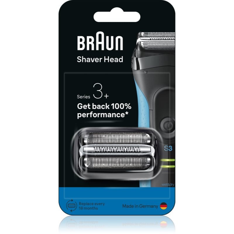 Braun Series 3+ 32B сменяеми глави бръснене с електрическа самобръсначка
