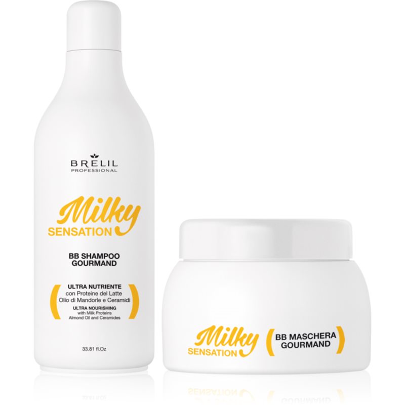 Brelil Professional Milky Sensation Set подаръчен комплект за увредена коса - Комплект - Сравни цени от 1 магазин с безплатна доставка