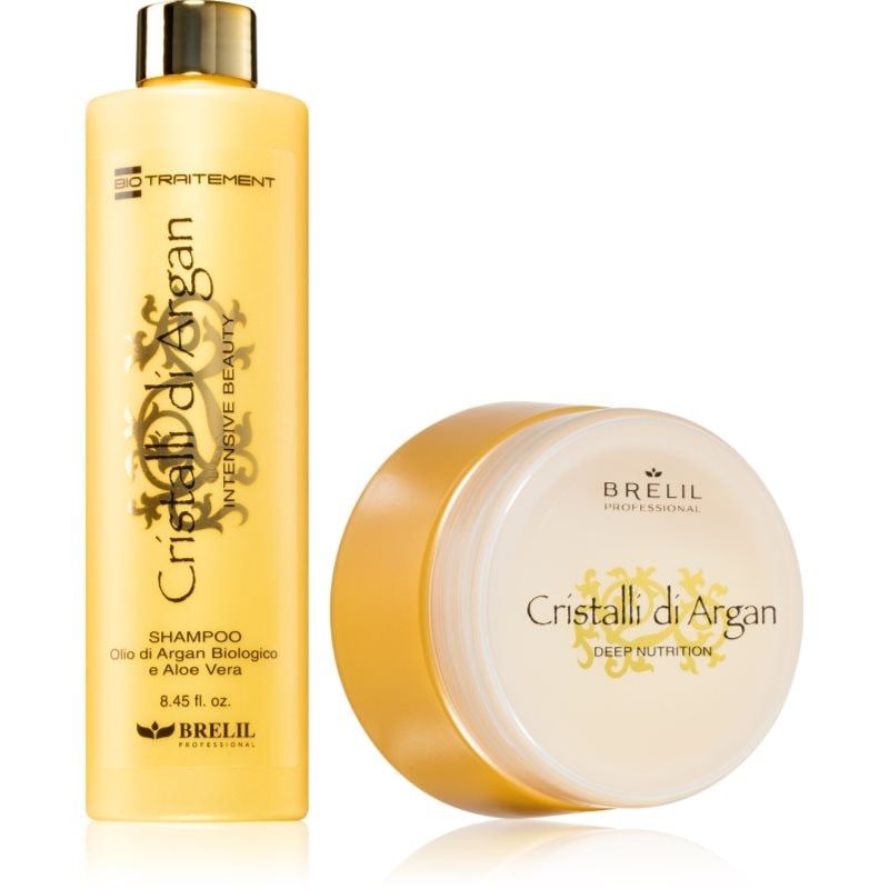 Brelil Professional Cristalli di Argan Set подаръчен комплект за блясък и мекота на косата - Комплект - Сравни цени от 1 магазин с безплатна доставка