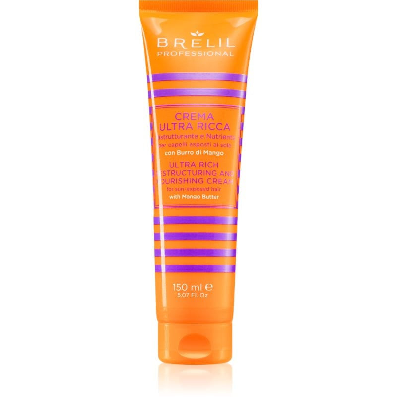 Brelil Professional Crema Ultra Ricca подхранващ реструктуриращ крем за коса увредена от слънце, хлор и солна вода