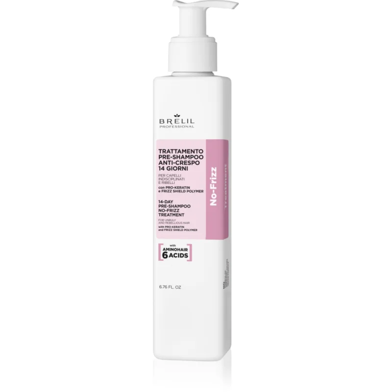 Brelil Professional No Frizz 14 Days No Frizz Treatment грижа за използване преди нанасянето на шампоан за непокорна коса - Грижа за коса - Сравни цени от 1 магазин с безплатна доставка