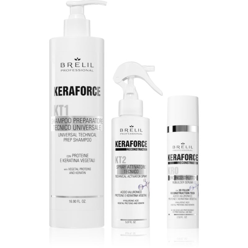 Brelil Professional Keraforce комплект за постигане на съвършен вид на косата