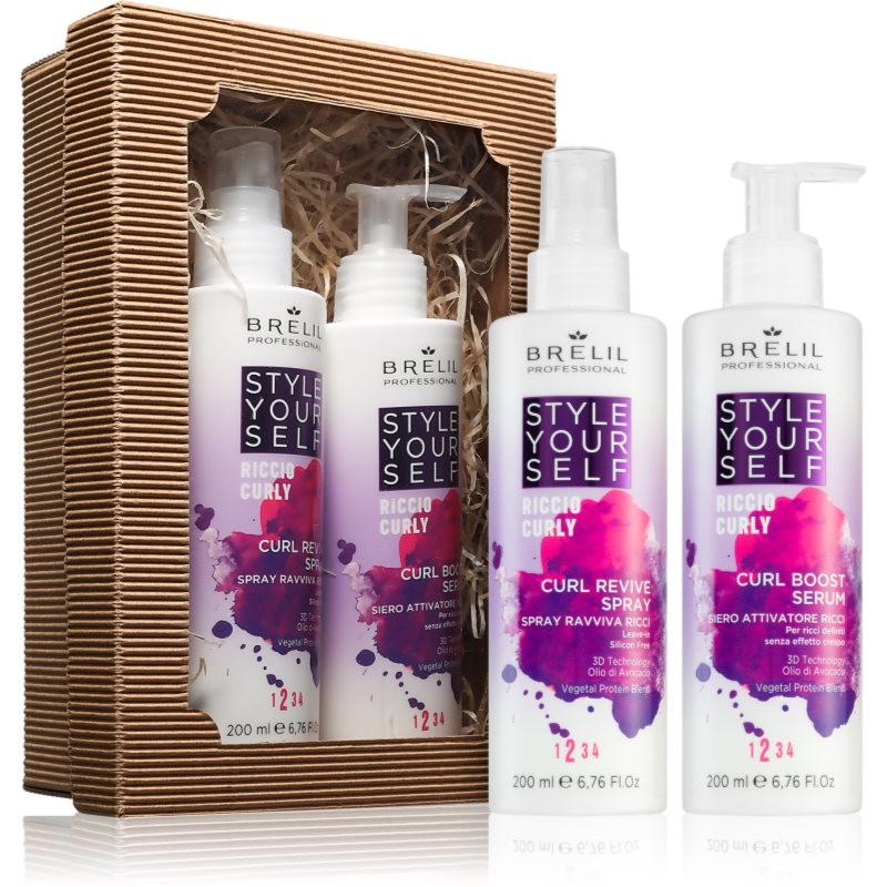 Brelil Professional Style YourSelf Set подаръчен комплект за къдрава коса - Комплект - Сравни цени от 1 магазин с безплатна доставка