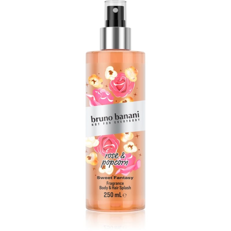 Bruno Banani Sweet Fantasy Rose & Popcorn парфюмиран спрей за тяло за тяло и коса за жени - Грижа за тяло - Сравни цени от 1 магазин с безплатна доставка
