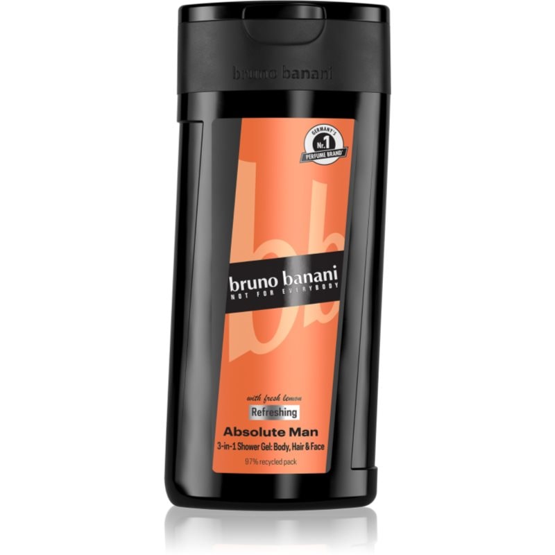 Bruno Banani Bruno Banani Absolute Man освежаващ душ гел 3 в 1 за мъже - Мъжки парфюм 250мл - Сравни цени от 1 магазин с безплатна доставка