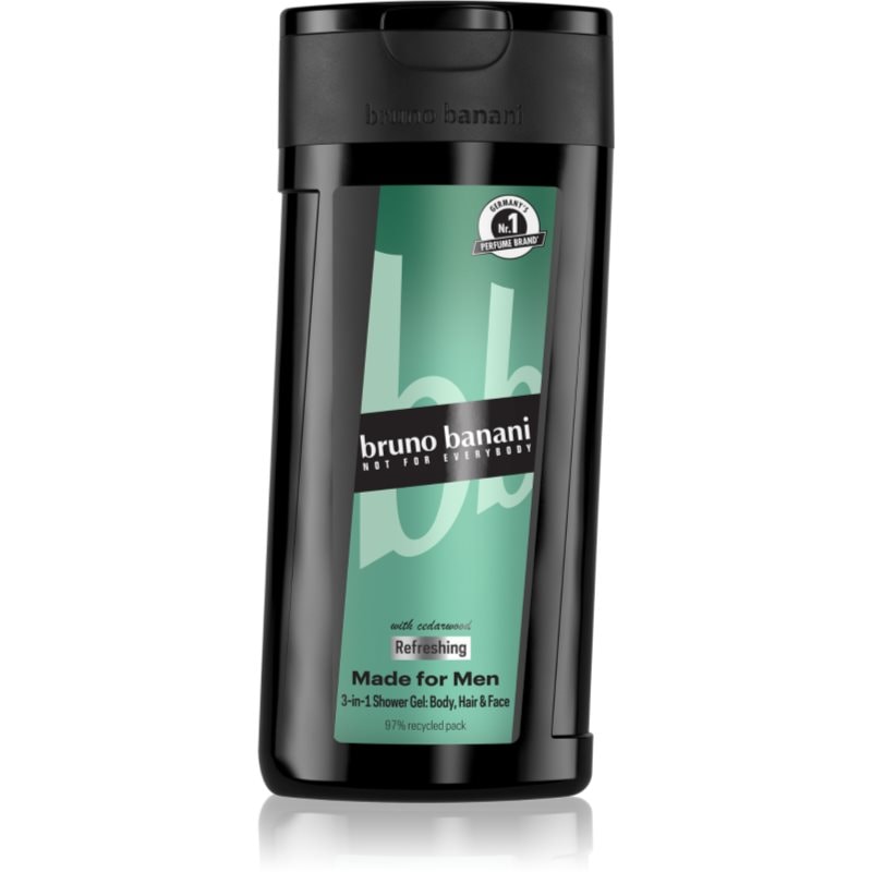 Bruno Banani Bruno Banani Made for Men освежаващ душ гел 3 в 1 за мъже - Мъжки парфюм 250мл - Сравни цени от 1 магазин с безплатна доставка