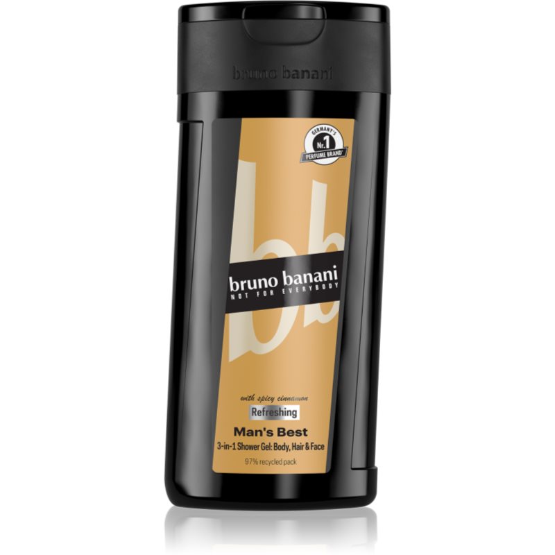 Bruno Banani Man's Best освежаващ душ гел 3 в 1 за мъже - Грижа за коса - Сравни цени от 1 магазин с безплатна доставка