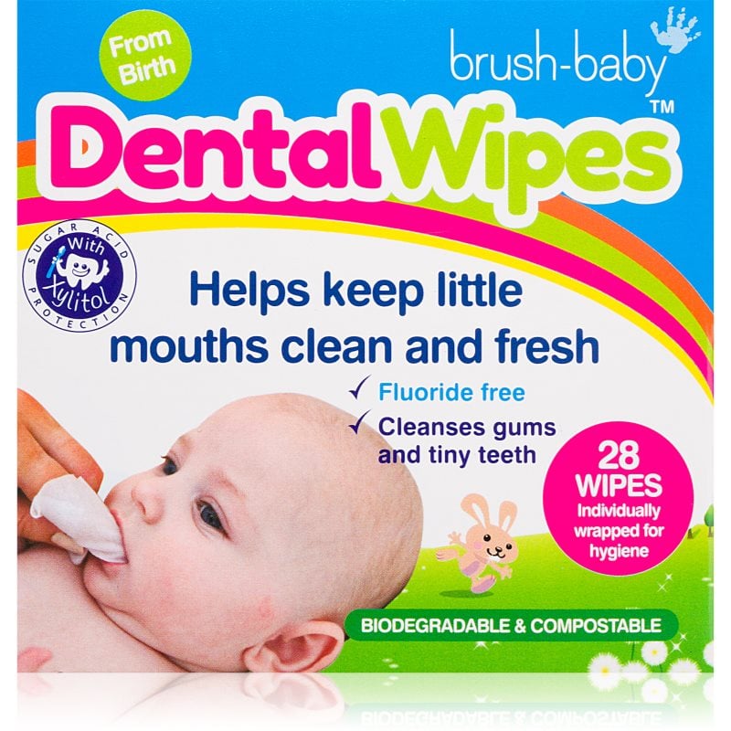 Brush Baby DentalWipes кърпички за зъби за деца