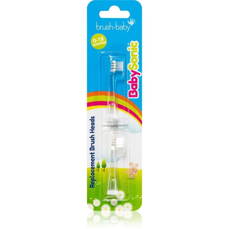Brush Baby BabySonic резервни глави за четка за зъби 0-18 months