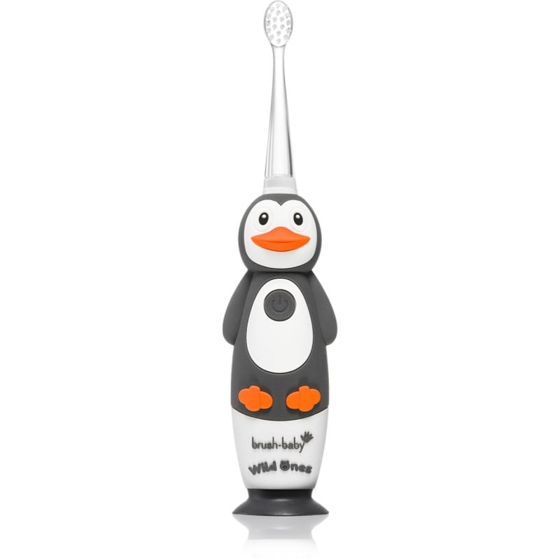 Brush Baby WildOnes WildOne електрическа четка за зъби + 2 резервни глави за деца Penguin