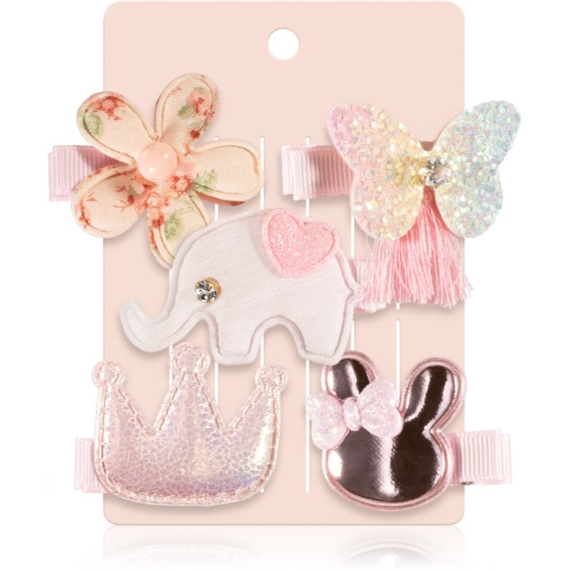 BrushArt KIDS Elephant hair clip set фиби за коса Elephant