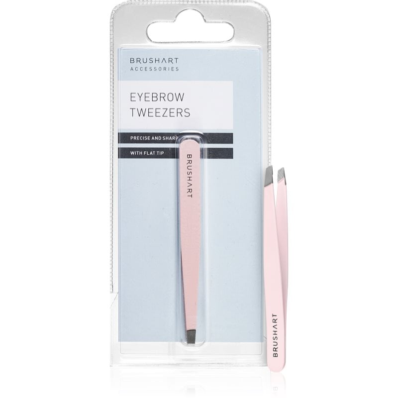 BrushArt Accessories Eyebrow tweezers пинсета Pink