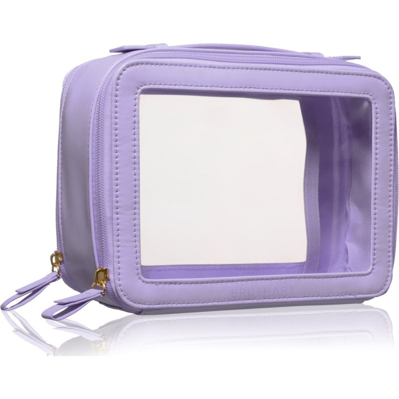 BrushArt Accessories Transparent make-up case козметично куфарче Lilac 1 бр.