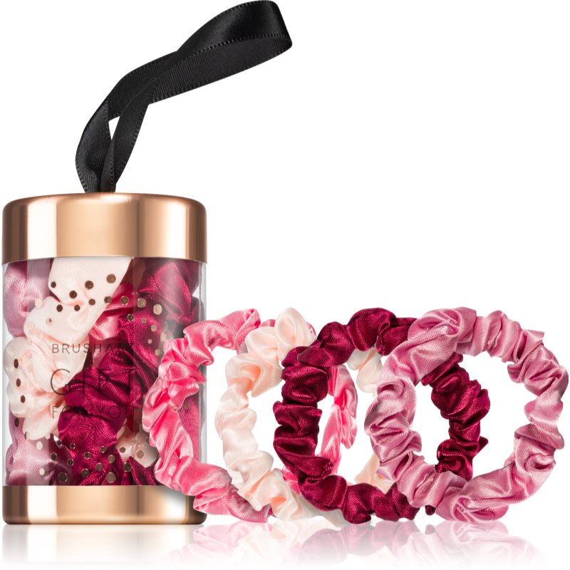 BrushArt Gift for You Slim satin scrunchie set ластици за коса Pink & Red - Грижа за коса - Сравни цени от 1 магазин с безплатна доставка