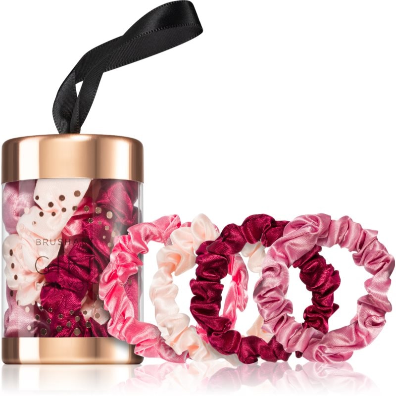BrushArt Gift for You Slim satin scrunchie set ластици за коса Pink & Red - Грижа за коса - Сравни цени от 1 магазин с безплатна доставка