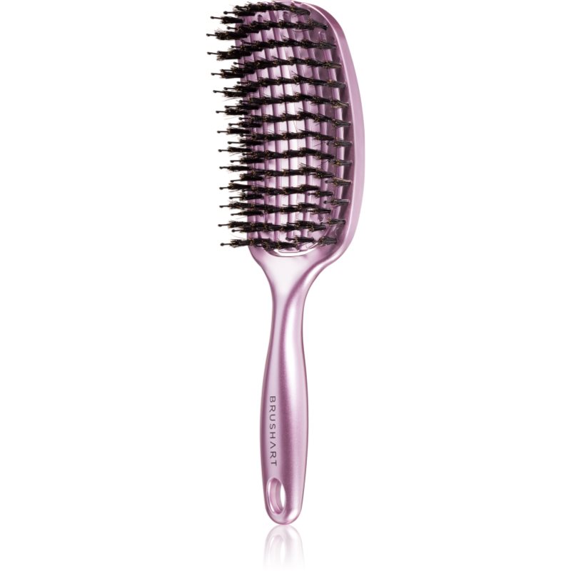 BrushArt BrushArt Hair Vent blowdry hairbrush with boar bristles Четка за коса с влакна от найлон и глиган Medium - Унисекс парфюм - Сравни цени от 1 магазин с безплатна доставка