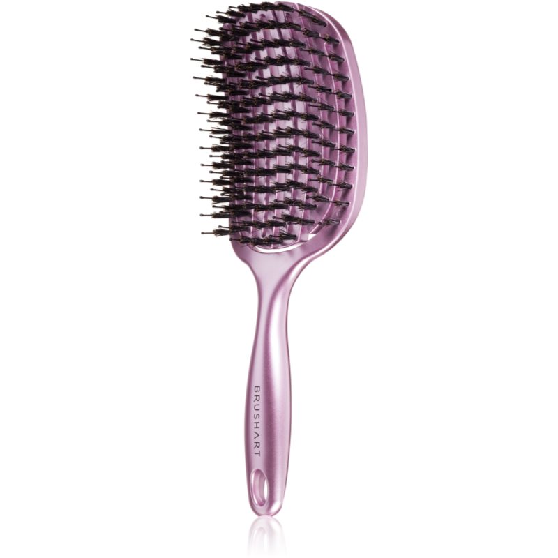 BrushArt BrushArt Hair Vent blowdry hairbrush with boar bristles Четка за коса с влакна от найлон и глиган Large - Унисекс парфюм - Сравни цени от 1 магазин с безплатна доставка