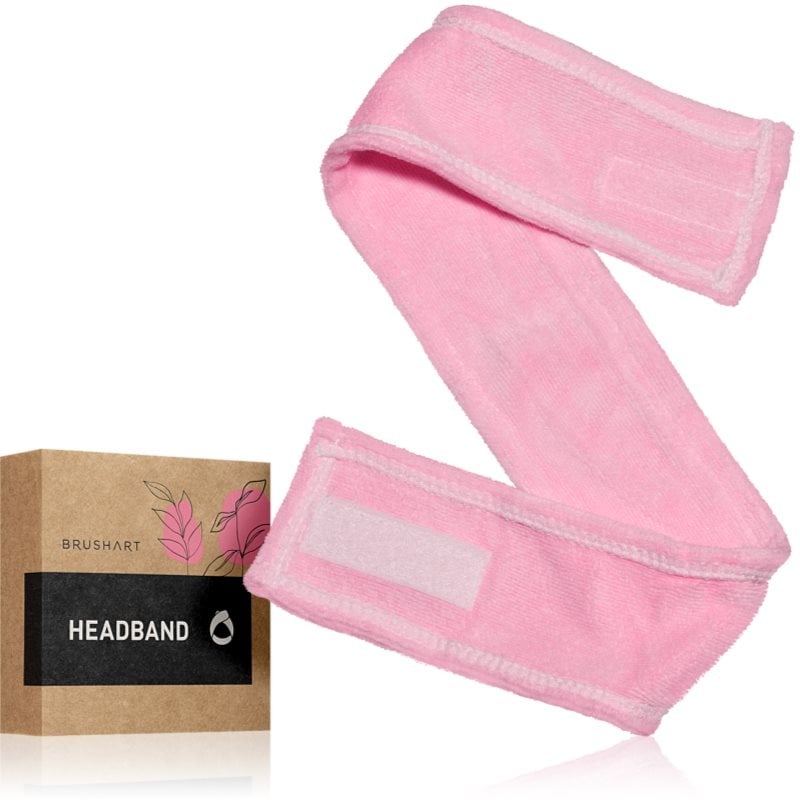 BrushArt Home Salon Headband козметична лента за глава Pink