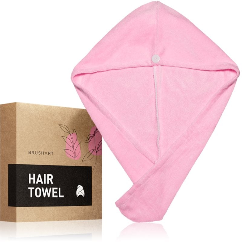 BrushArt Home Salon Hair towel хавлия За коса Pink
