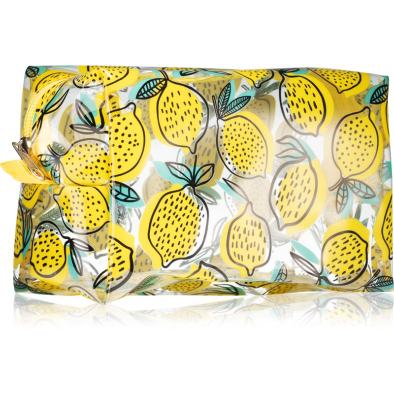 BrushArt BrushArt Accessories Transparent cosmetic bag прозрачна козметична чантичка Lemon 1 бр. - Унисекс парфюм - Сравни цени от 1 магазин с безплатна доставка