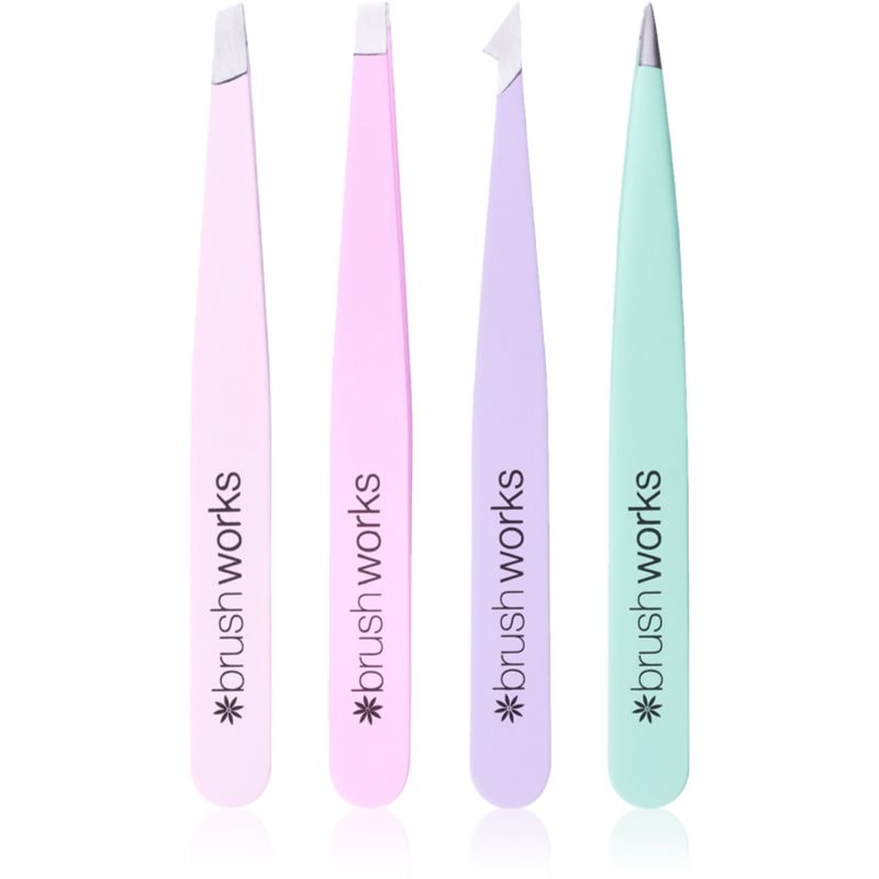 Brushworks Brushworks Tweezer Set Pastel комплект пинсети - Унисекс парфюм - Сравни цени от 1 магазин с безплатна доставка