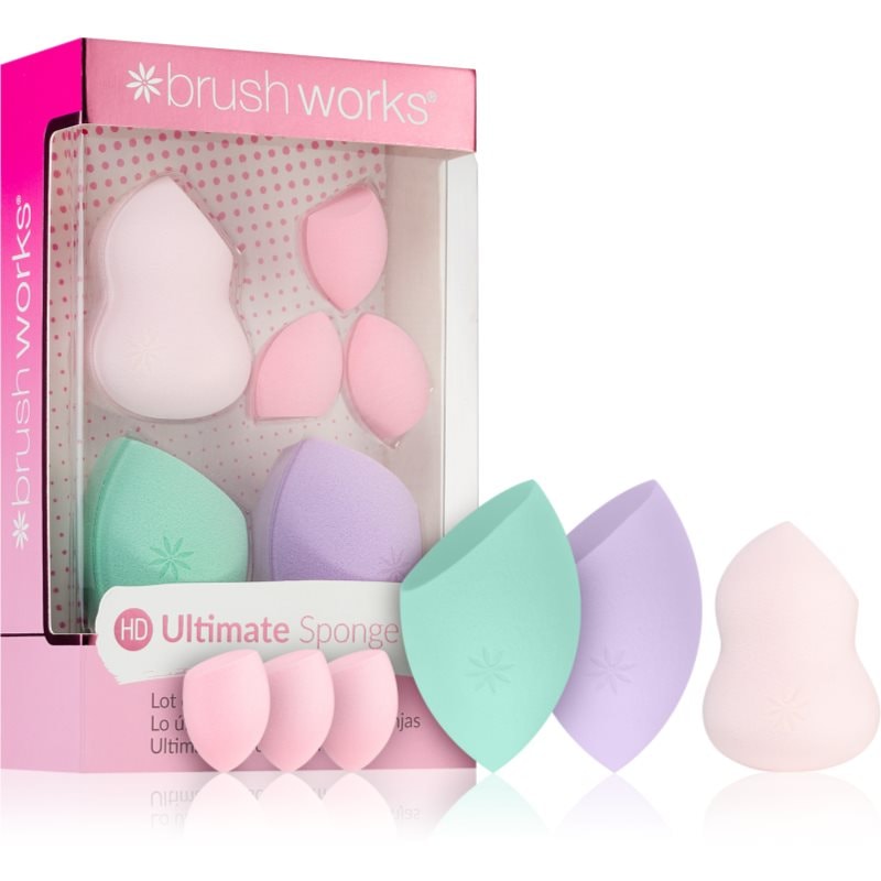 Brushworks Assorted Complexion гъба за фон дьо тен - Грим - Сравни цени от 1 магазин с безплатна доставка