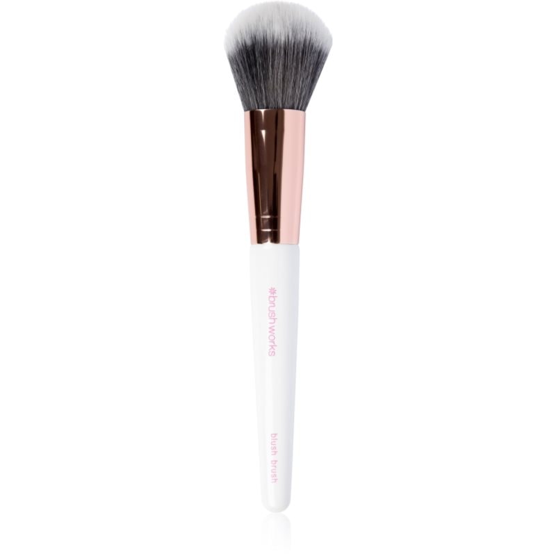 Brushworks Blush Brush White & Gold четка за руж - Грим - Сравни цени от 1 магазин с безплатна доставка