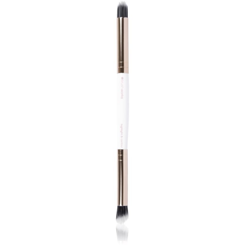 Brushworks Highlight And Contour Brush двустранна четка - Грим - Сравни цени от 1 магазин с безплатна доставка
