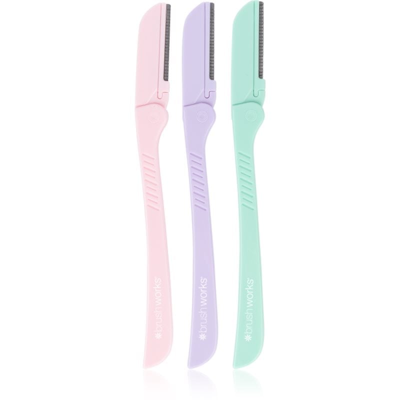 Brushworks Precision Eyebrow Razor Pastel бръснач за вежди