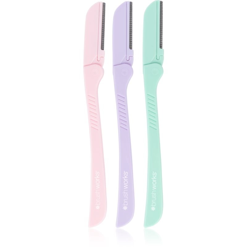 Brushworks Precision Eyebrow Razor Pastel бръснач за вежди - Грим - Сравни цени от 1 магазин с безплатна доставка