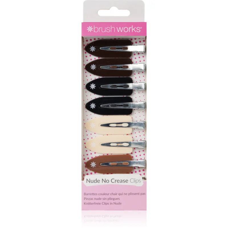 Brushworks No Crease Clips фиби за коса Nude - Грижа за коса - Сравни цени от 1 магазин с безплатна доставка