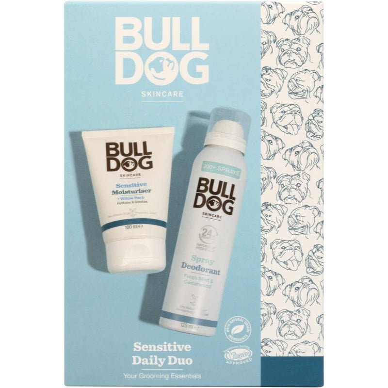 Bulldog Sensitive Duo подаръчен комплект за тяло и лице за мъже